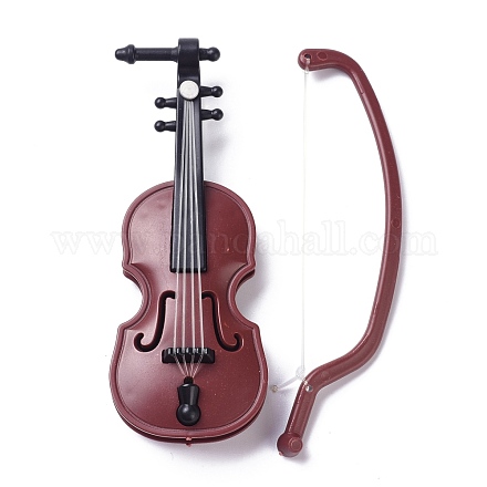 Mini violon créatif en résine DJEW-C001-01-1