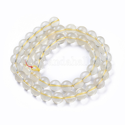Natural Lemon Quartz Beads Strands G-P433-22A-1
