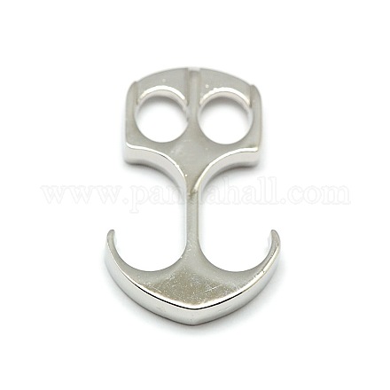 Zinc Alloy Anchor Hook Clasps PALLOY-N0097-10B-1