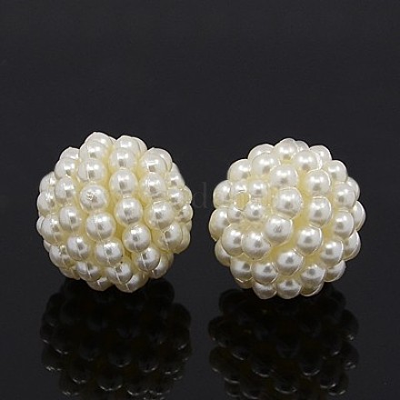 Imitation Pearl Acrylic Beads SACR-D002-01-1