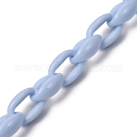 Акриловые кабельные цепи ручной работы AJEW-JB00690-01-1