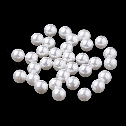 Perlas de imitación de plástico ecológicas MACR-S277-4mm-D-1