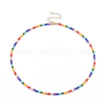 Glasperlen Perlenketten NJEW-JN03501-1