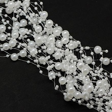 Perlenbesatz aus Acrylimitat mit Perlenbesatz OCOR-G001-10-1