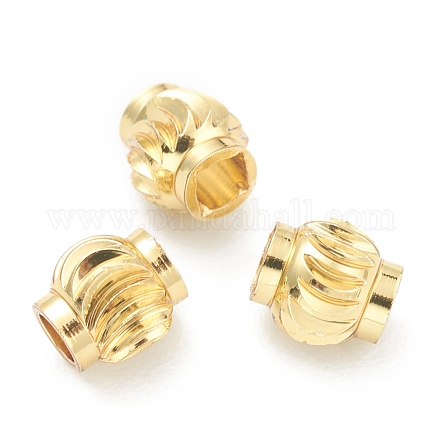 Brass Spacer Beads KK-O136-07G-1