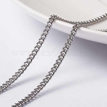 304 Stainless Steel Curb Chains Twisted Chains CHS-L014-11P-1
