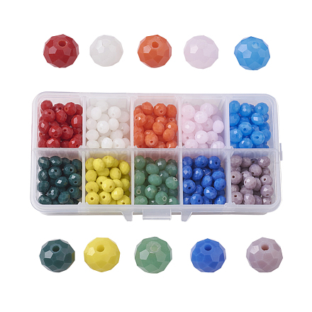 Perles de verre 10 couleurs GLAA-JP0002-02-1