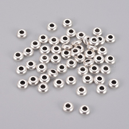 Aluminium Zwischen perlen PALLOY-N0002-04AS-1