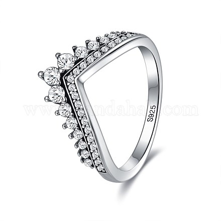 925 стерлингового серебра кольца перста RJEW-BB56098-6-1