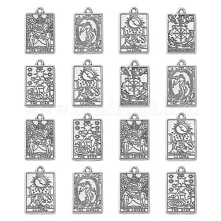 50 pz 5 stili pendenti in lega di stile tibetano TIBEP-CJ0002-03-1