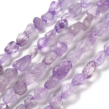 Natürlichen Amethyst Perlen Stränge G-P497-01E-21-1
