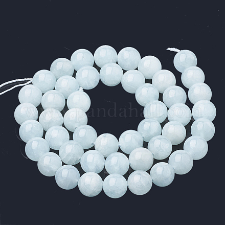 Natural Aquamarine Beads Strands G-N0319-C-01-1