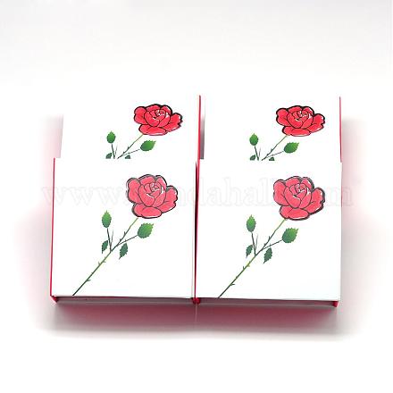 Flower Cardboard Jewelry Boxes CBOX-R036-04-1