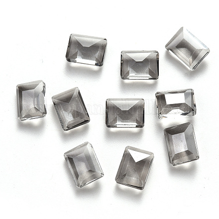 Cabujones rectangulares de vidrio transparente MRMJ-T009-150-1