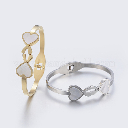 304 Stainless Steel Bangles BJEW-I255-03-1