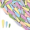 3 Styles Teardrop Shape Porcelain Mosaic Tiles, for DIY Mosaic Art Crafts, Picture Frames and More, Colorful, 21~40x8~12x4mm, about 100g/set