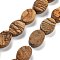 Natural Picture Jasper Beads Strands, Oval, 14x10x5mm, Hole: 0.5mm, about 28pcs/strand, 15.55''(39.5cm)