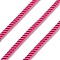 Round Polyester Cord, Twisted Cord, for Moving, Camping, Outdoor Adventure, Mountain Climbing, Gardening, Deep Pink, 3mm