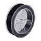Flat Elastic Crystal String, Elastic Beading Thread, for Stretch Bracelet Making, Black, 0.8mm, about 100m/roll