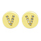 Brass Micro Pave Clear Cubic Zirconia Beads, Flat Round with Letter, Letter.V, 7.5x6.5mm, Hole: 3.5mm, 3pcs/bag