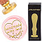 Brass Wax Seal Stamp with Wood Handle, for DIY Scrapbooking, Word, 25mm