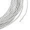 5M Aluminum Wire, Twisted Round, for DIY Craft, Silver, 1mm, 18 Gauge, about 16.40 Feet(5m)/Roll