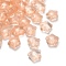 Transparent Glass Beads, Star, Orange, 15~17x16~17.5x8mm, Hole: 1.2mm, 400pcs/1000g