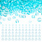 300Pcs Glass Beads, with Glitter Powder, Round, Light Sky Blue, 6~10x5.5~9mm, Hole: 1mm