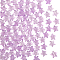 120Pcs Handmade Lampwork Beads, Star, Medium Orchid, 9.5x10x3.5mm, Hole: 1mm