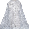 Polyester Sequins Fabric, Wedding Ceiling Decorations, Silver, 1620x0.3mm, about 2m/pc