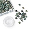 100Pcs 8mm Natural Moss Agate Round Beads, with 10m Elastic Crystal Thread, for DIY Stretch Bracelets Making Kits, 8mm, Hole: 1mm