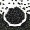 Glass Seed Beads, Oval, Two Tone, Dark Green, 9~9.5x6~6.5mm, Hole: 1.3~1.5mm, about 1058pcs/pound