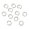 304 Stainless Steel Open Jump Rings, Round, Stainless Steel Color, 8x1mm, 18 Gauge, Inner Diameter: 6mm