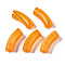 Acrylic Beads, Imitation Gemstone, Curved Tube, Gold, 34.5x13x11mm, Hole: 3.5mm, about 155pcs/500g