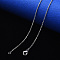 Non-Tarnish 304 Stainless Steel Cable Chain Necklace, with Lobster Claw Clasp, Stainless Steel Color, 19.68 inch(50cm), Link: 3x2x0.6mm