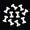 Natural Freshwater Shell Beads, Top Drilled Beads, White, Letter.I, 10x6x3mm, Hole: 0.8mm