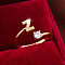 Brass Micro Pave Cubic Zirconia Cuff Rings, Letter Z, 12x8mm