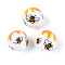 Printed Opaque Acrylic Beads, Round, AB Color, Bees, 15.9mm, Hole: 2.8mm