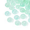 Baking Paint Imitation Jade Glass Beads, Rondelle, Green, 6~6.5x3.5mm, Hole: 1.2~1.4mm, about 5000pcs/1000g