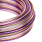 BENECREAT Multicolor Jewelry Craft Aluminum Wire (15 Gauge/1.5mm, 136 Feet/41m) Bendable Metal Wire with Storage Box for Jewelry Beading Craft Project - Silver, Pink, Brown, Purple, Sienna