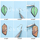 Fare orecchini pendenti fai da te DIY-SC0008-81P-4