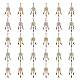 SUPERFINDINGS 5 Colors 30PCS Dream Catcher Charms Woven Web Pendants with Lobster Claw Clasps Woven Net Charms with Feather Alloy Pendants with with Gemstone Beads for Jewelry Keyrings Making HJEW-AB00526-1