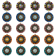 Hobbiesay 20pcs 5 colores colgantes de esmalte de aleación ENAM-HY0001-01-1