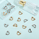 CHGCRAFT 28Pcs 2 Colors Alloy D-Ring Suspension Clasps with Screw for Bag Buckle Accessories Making FIND-CA0007-31-5