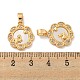 Латунные микропаве прозрачные подвески с фианитом KK-A214-23G-3