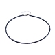 ガラスシードビーズのネックレス  304ステンレススチールカニカン付き  ミックスカラー  15.9インチ（40.5cm） NJEW-JN02811-2