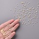 11/0 Grade A Baking Paint Glass Seed Beads X-SEED-N001-A-1034-4