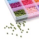 180g 15 colori perle di semi di vetro di vernice da forno SEED-JQ0003-01C-3mm-4
