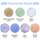 AHANDMAKER 720Pcs 6 Colors  Plastic Beads KY-GA0001-11-4