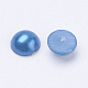 Cúpula semicubierta imitada perla cabochons acrílico X-OACR-H001-4x2mm-2